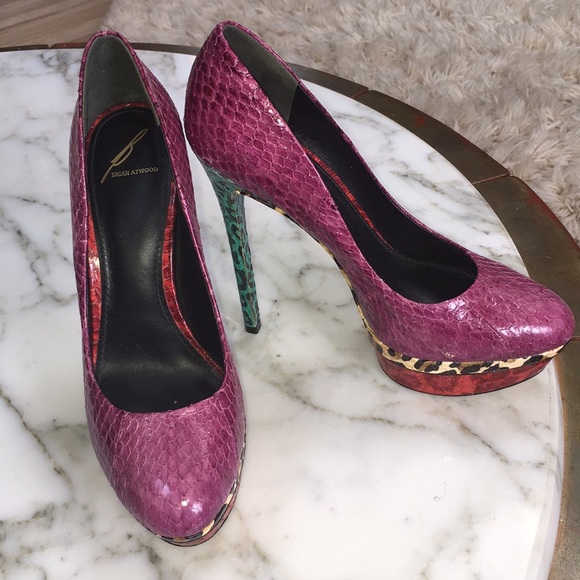 Brian Atwood Python Stilleto - Picture 1 of 8